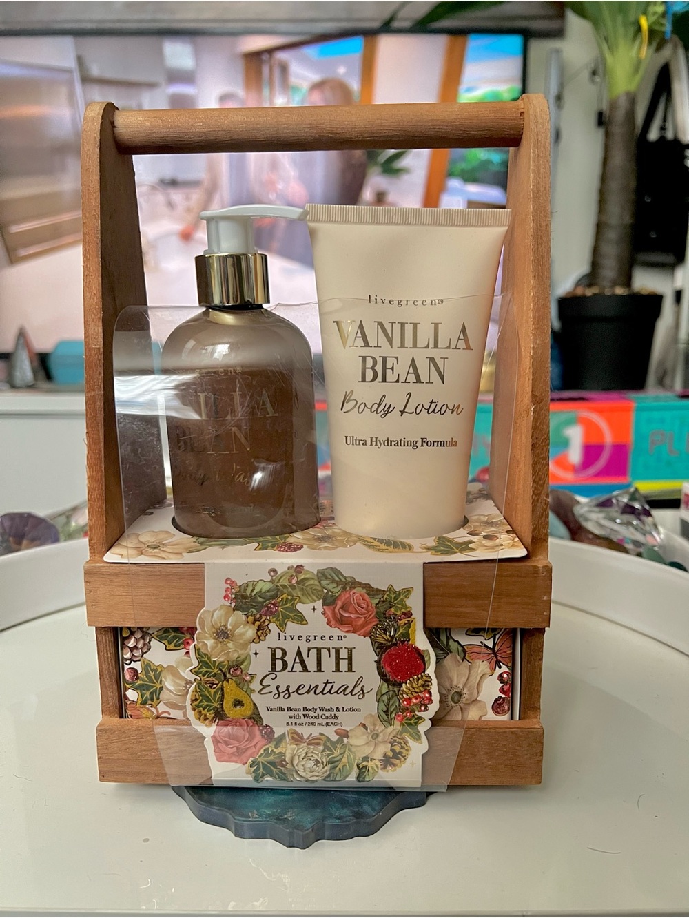 Livegreen Vanilla Bean Body Lotion & Wash Set gift